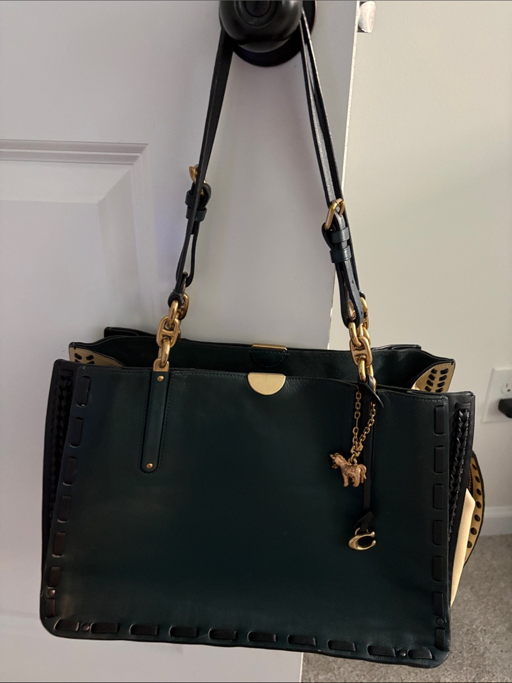 Retired Coach Dreamer 34 Tote in Colorblock